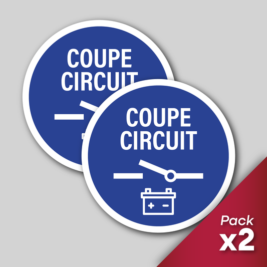 Pack 2x Sticker Coupe-circuit