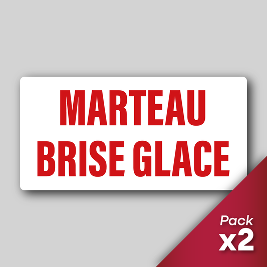 Pack 2 Stickers "Marteau Brise-Glace"