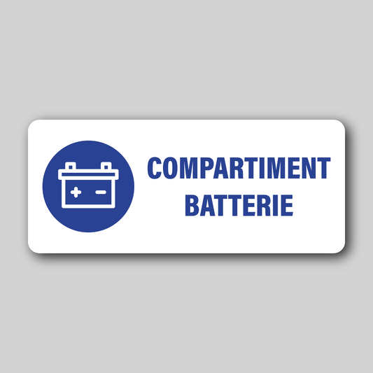 Sticker Compartiment Batterie