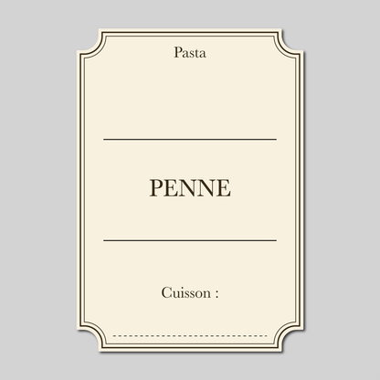 Pack complet – Sticker Pâtes "L'Antiquaire"