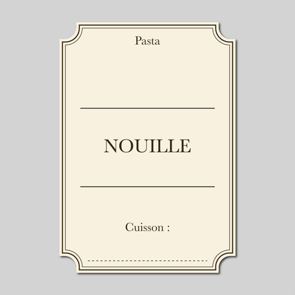 Pack complet – Sticker Pâtes "L'Antiquaire"