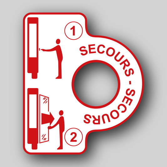 Sticker Issue de secours type "IVECO"