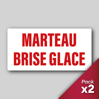 Pack 2 Stickers "Marteau Brise-Glace"