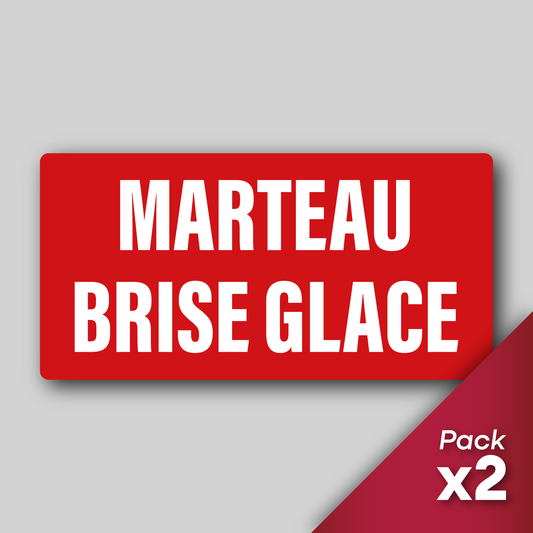 Pack 2 Stickers "Marteau Brise-Glace"