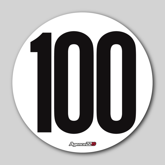 Disque de vitesse "100Km/h"