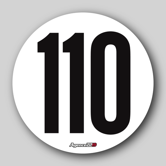 Disque de vitesse "110Km/h"