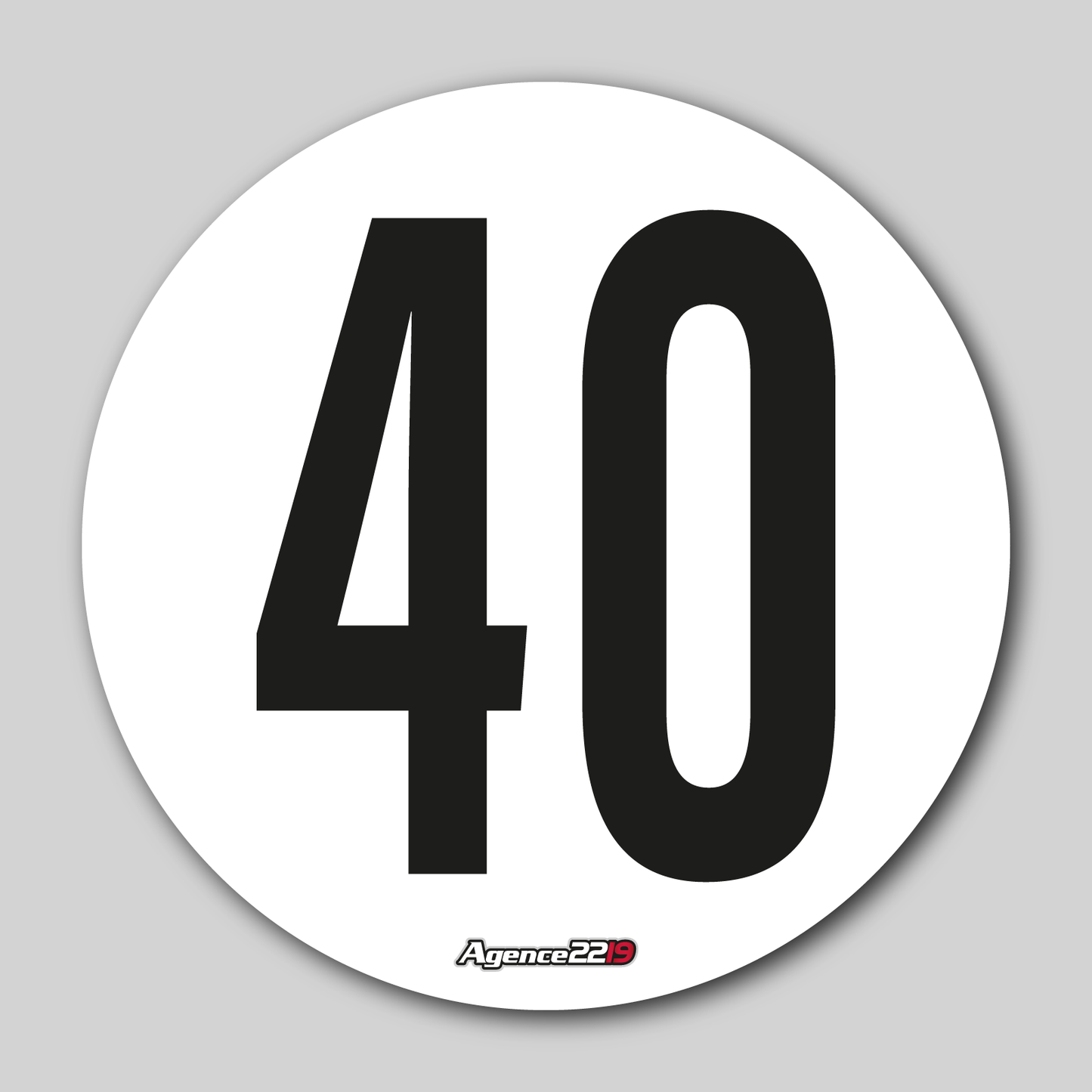 Disque de vitesse "40Km/h"