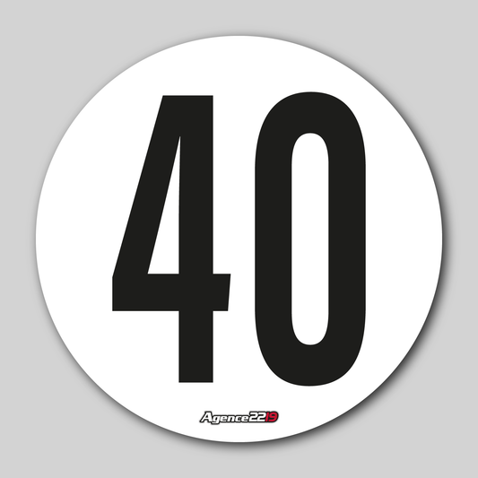 Disque de vitesse "40Km/h"
