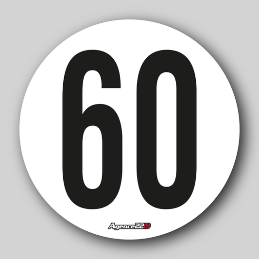 Disque de vitesse "60Km/h"