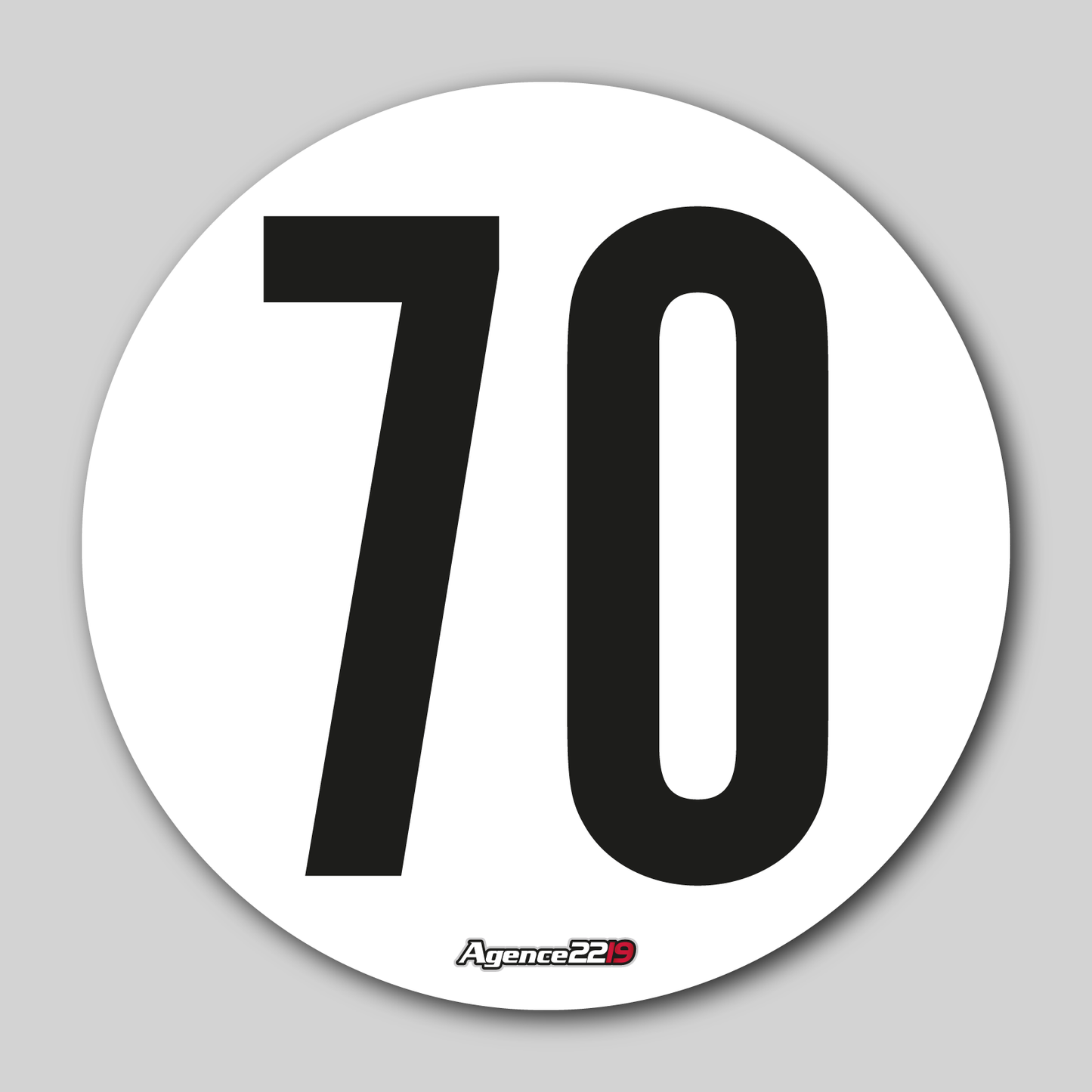 Disque de vitesse "70Km/h"