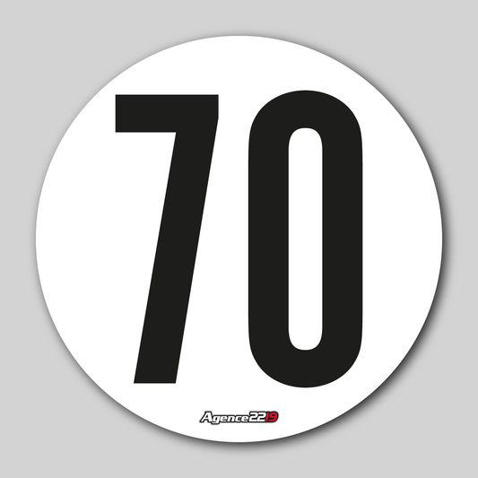 Disque de vitesse "70Km/h"