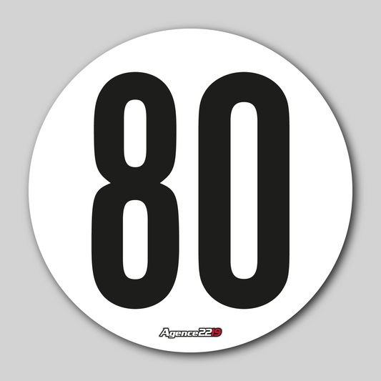 Disque de vitesse "80Km/h"