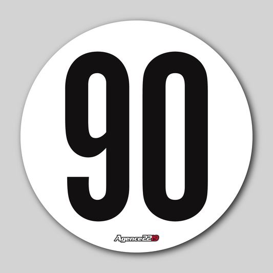 Disque de vitesse "90Km/h"
