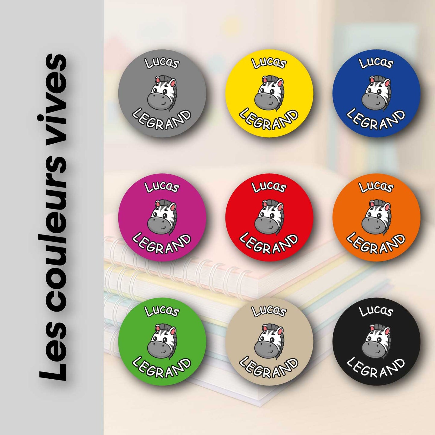 Etiquettes objets rond 32mm