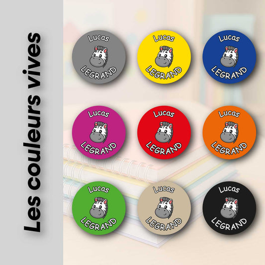 Etiquettes objets rond 32mm