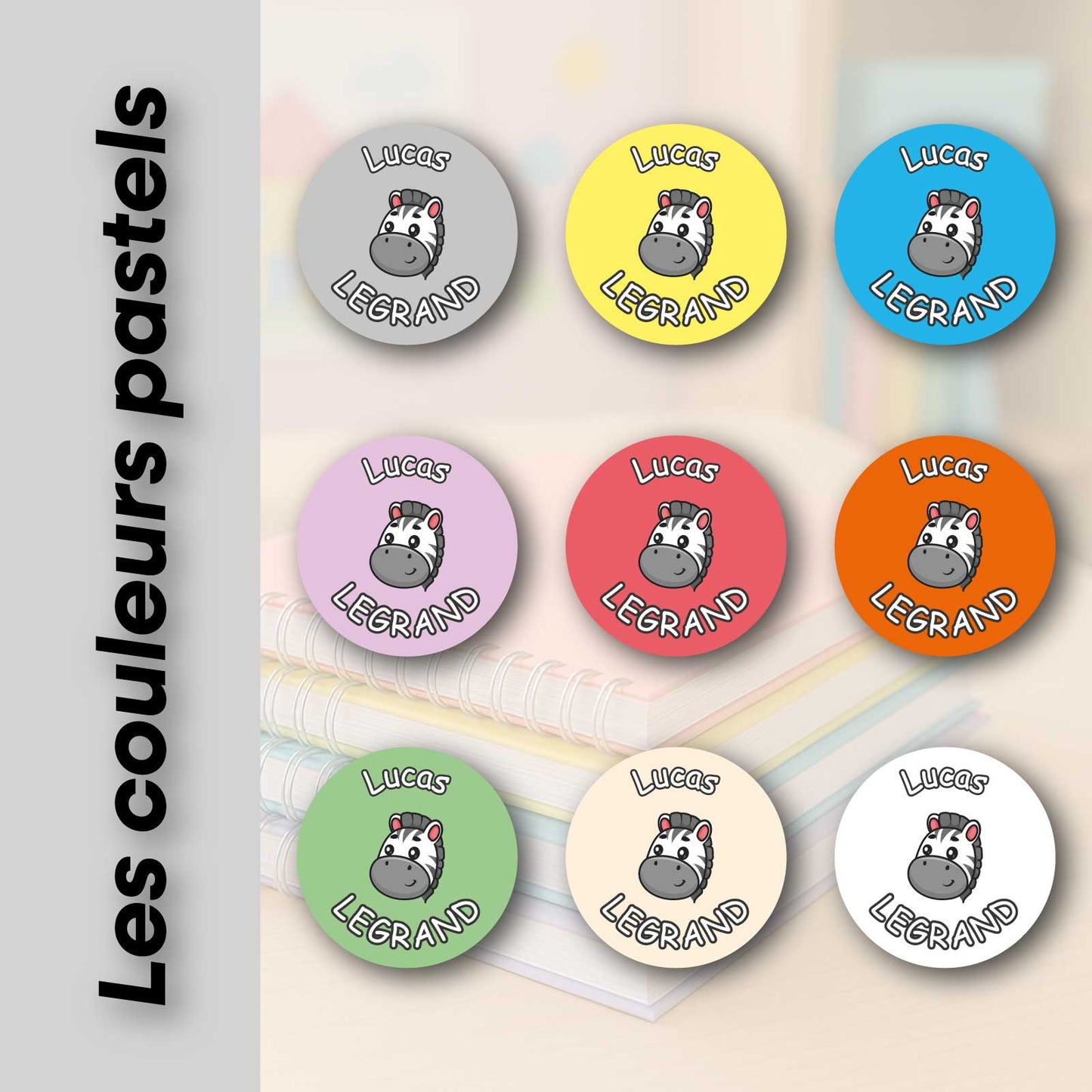 Etiquettes objets rond 32mm