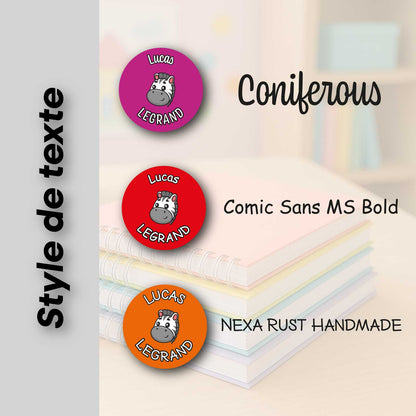 Etiquettes objets rond 32mm