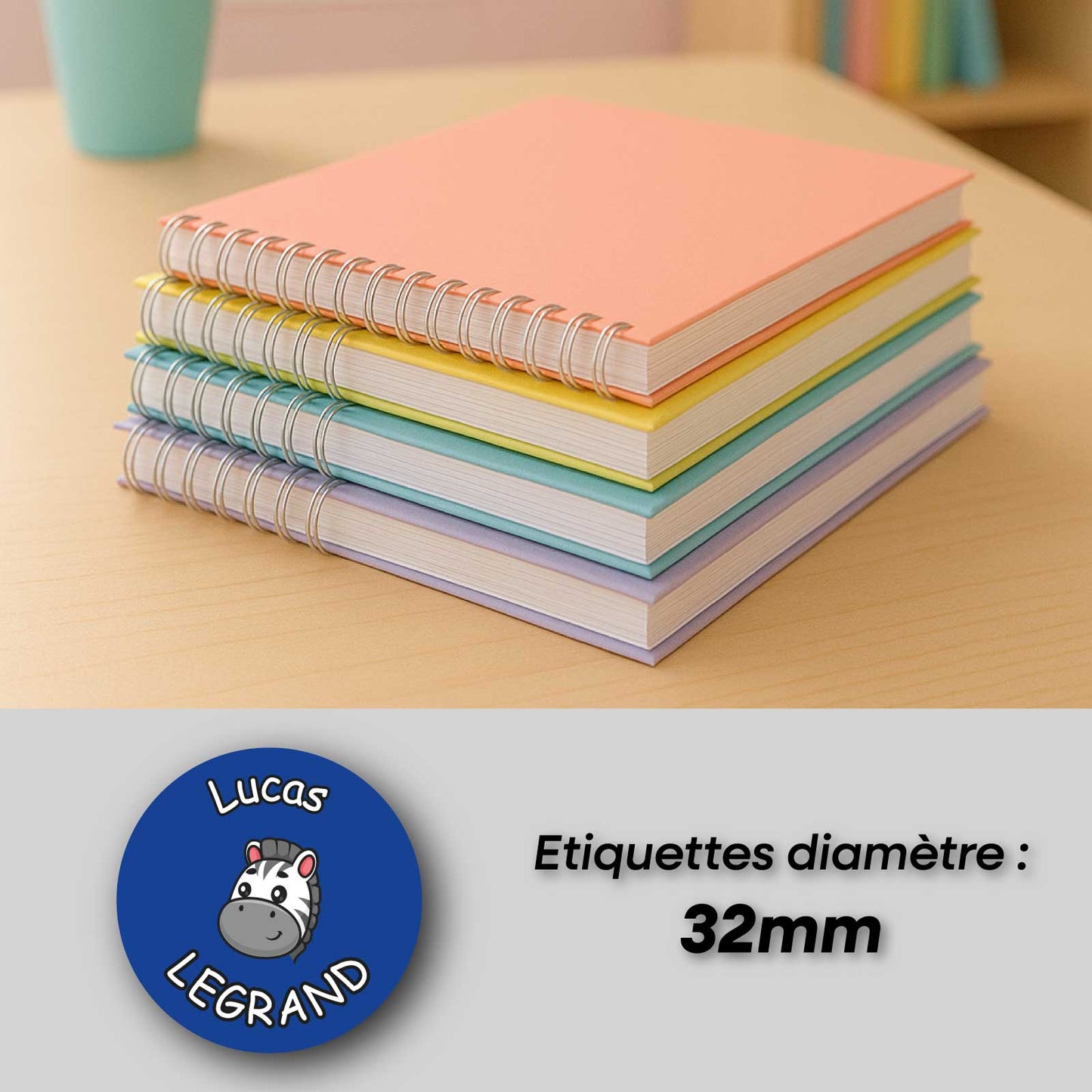 Etiquettes objets rond 32mm