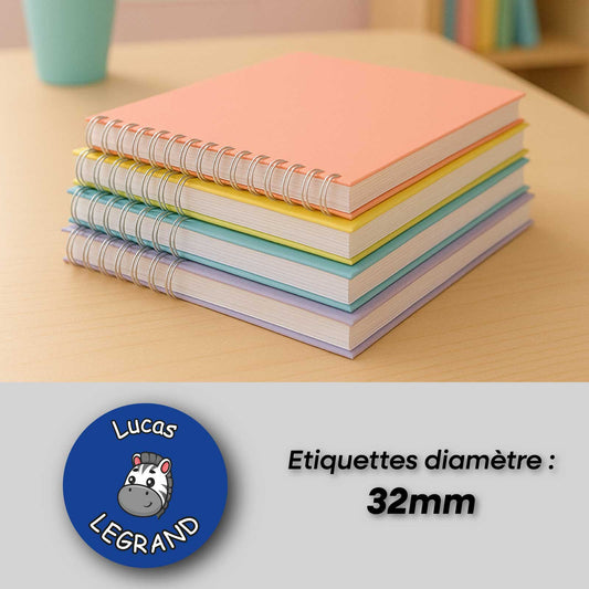 Etiquettes objets rond 32mm